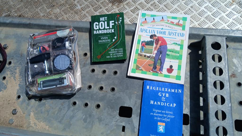 Golfboeken en accessoires set, Ophalen of Verzenden, Gebruikt, Overige typen, Overige merken