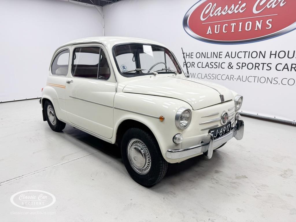 Fiat 600 D  - ONLINE AUCTION, Auto's, Oldtimers, Bedrijf, Fiat, Benzine, Hatchback, Handgeschakeld, Origineel Nederlands, Wit