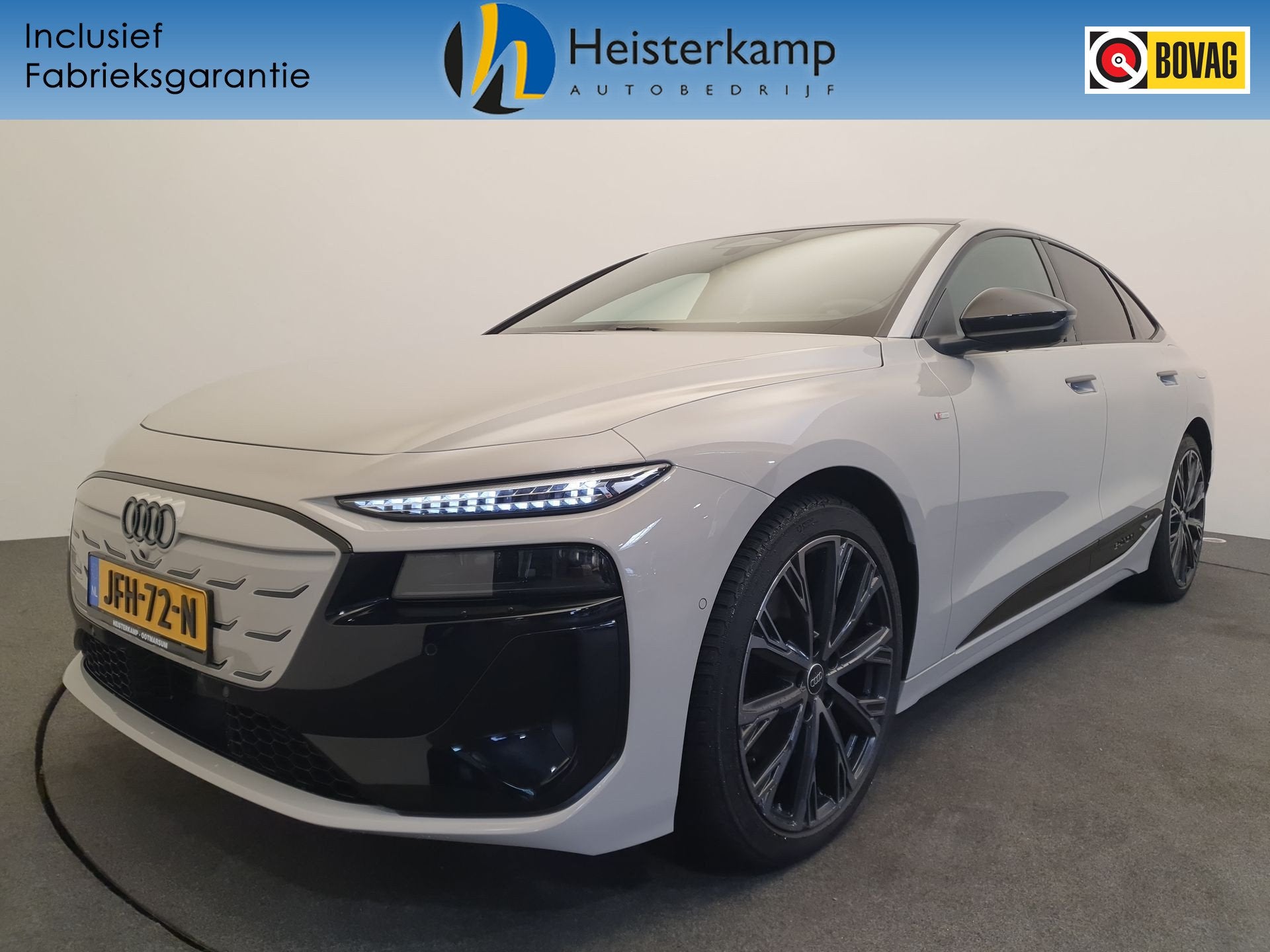 Audi A6 Sportback e-tron S edition 83 kWh Matrix Led, 360 Ca, Auto's, Audi, Automaat, Gebruikt, Beige, Automatische klimaatregeling