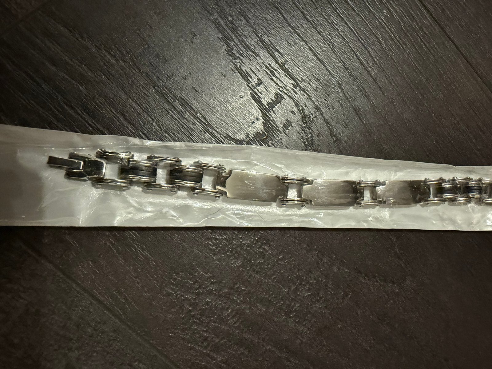Partij 6 stuks mooie stalen armbanden A3/16, Verzenden, Nieuw, Zilver, Staal
