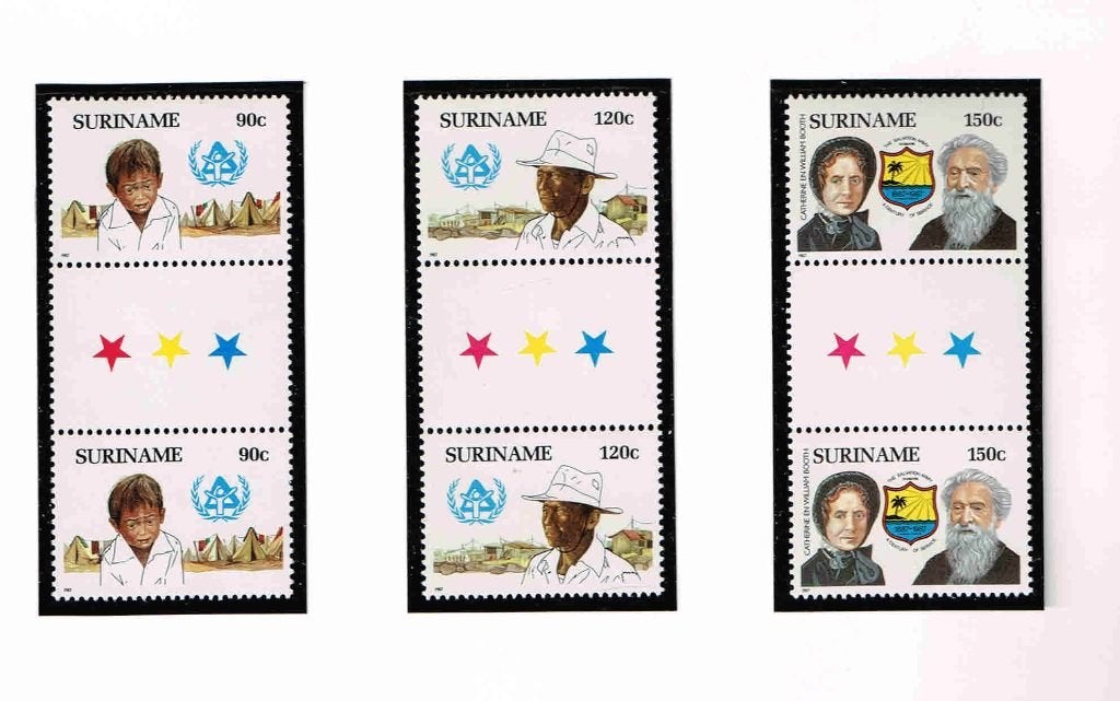 Suriname 1987 Leger des Heils 546/48 BPA /s1.2, Postzegels en Munten, Verzenden