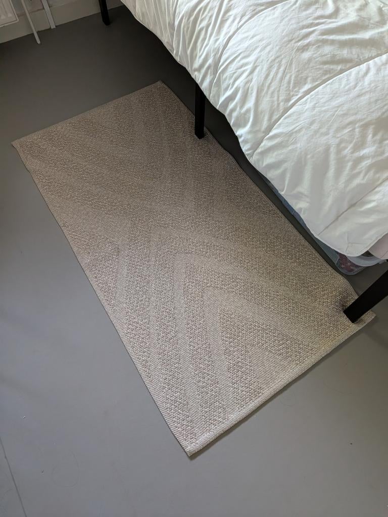 IKEA beige vloerkleed, Ophalen, 100 tot 150 cm, Beige, 50 tot 100 cm