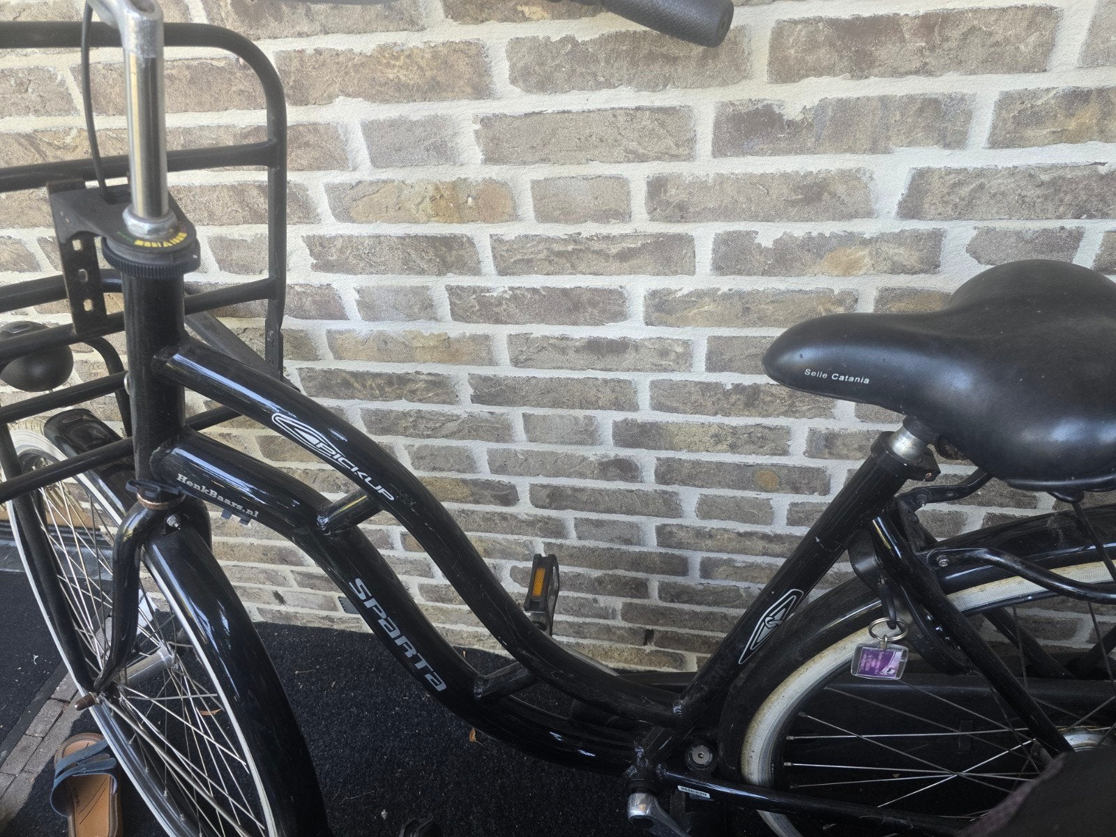 Sparta damesfiets met voordrager te koop, Ophalen, Gebruikt, Trommelrem, Sparta