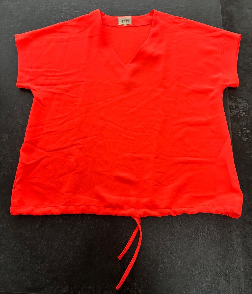 Toupy NIEUW T-shirt / top fluor orange maat M, Kleding | Dames, Maat 38/40 (M), Verzenden, Nieuw, Oranje