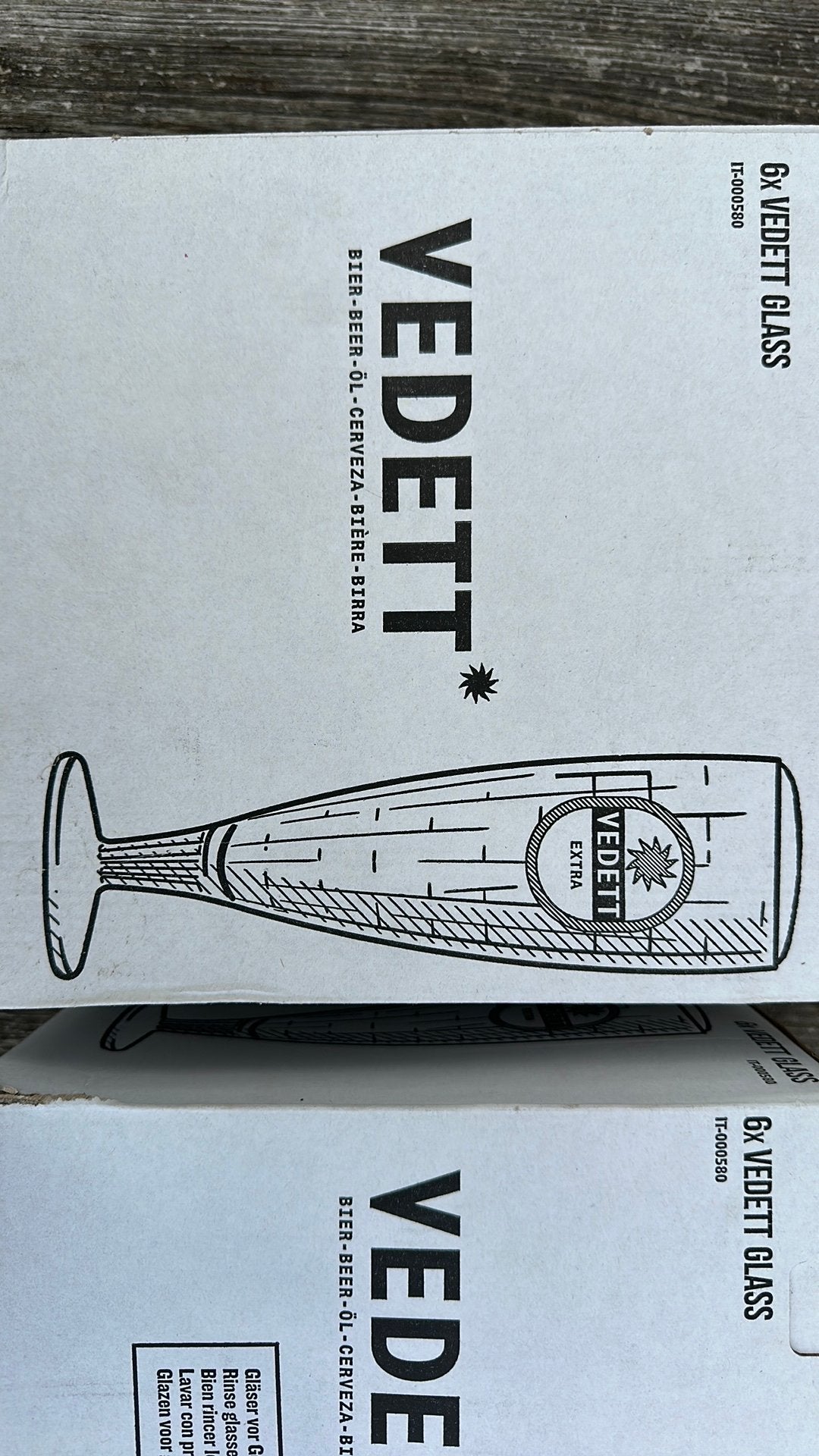 2 dozen vedett bierglazen, Ophalen of Verzenden, Zo goed als nieuw, Glas of Glazen, Overige merken