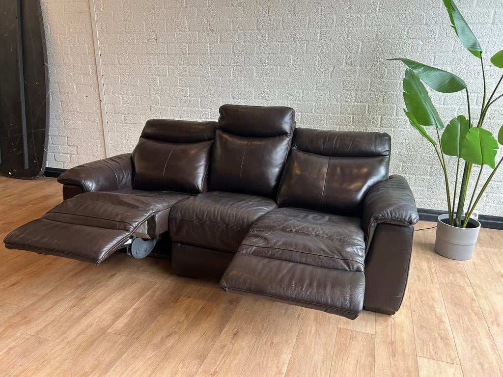 Elektrische Leatherworld bank - Zo goed als nieuw!, Luxe, Leer, Ophalen of Verzenden, Zo goed als nieuw