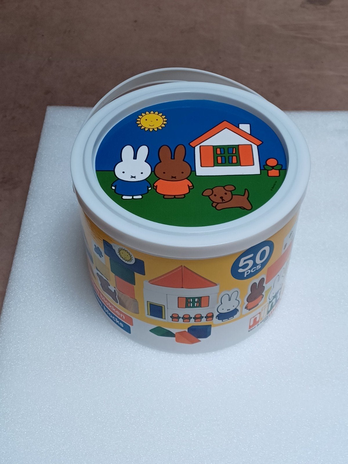 Te koop leuke Nijntje houten speelblokken., Ophalen of Verzenden, Zo goed als nieuw