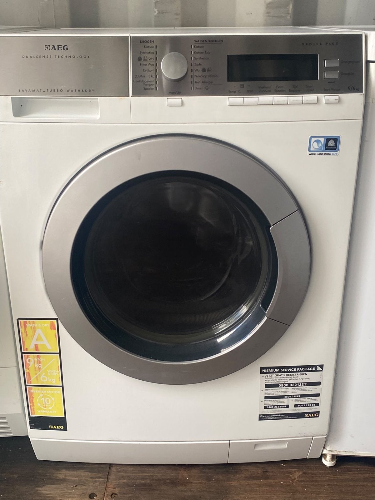 AEG Lavamat-Turbo Wasdroogcombinatie - Zo goed als nieuw, Witgoed en Apparatuur, 1200 tot 1600 toeren, 8 tot 10 kg, Ophalen of Verzenden