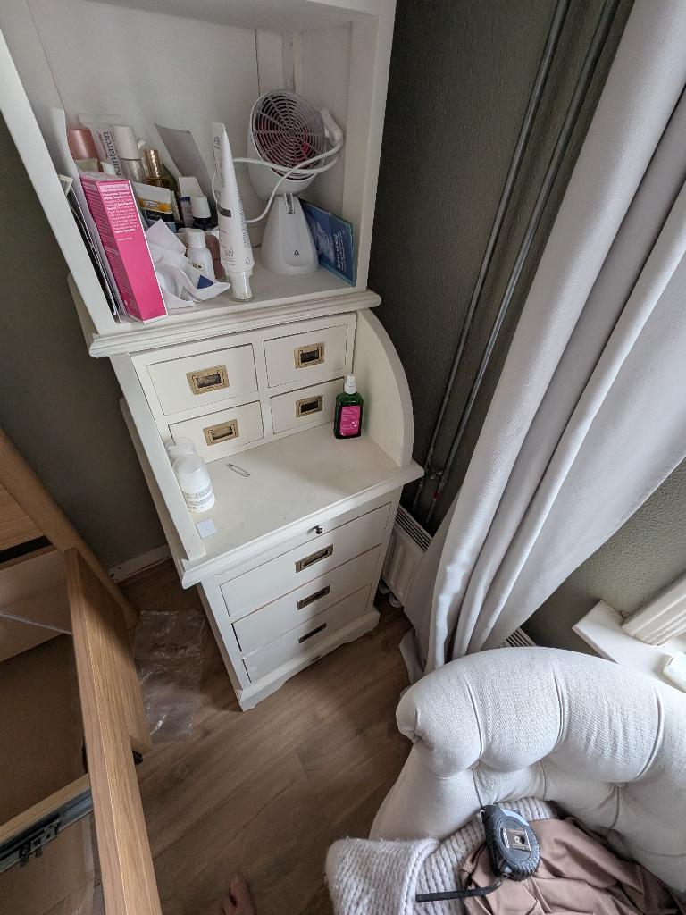 Landelijk buffetkastje, Huis en Inrichting, Kasten | Buffetkasten, Ophalen, Minder dan 50 cm, Gebruikt, 200 cm of meer