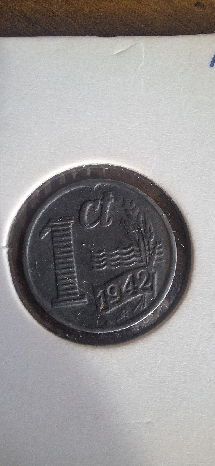 Nederland 1 Cent 1942 - Zink - Koningin Wilhelmina, Ophalen of Verzenden, Koningin Wilhelmina, 1 cent, Losse munt
