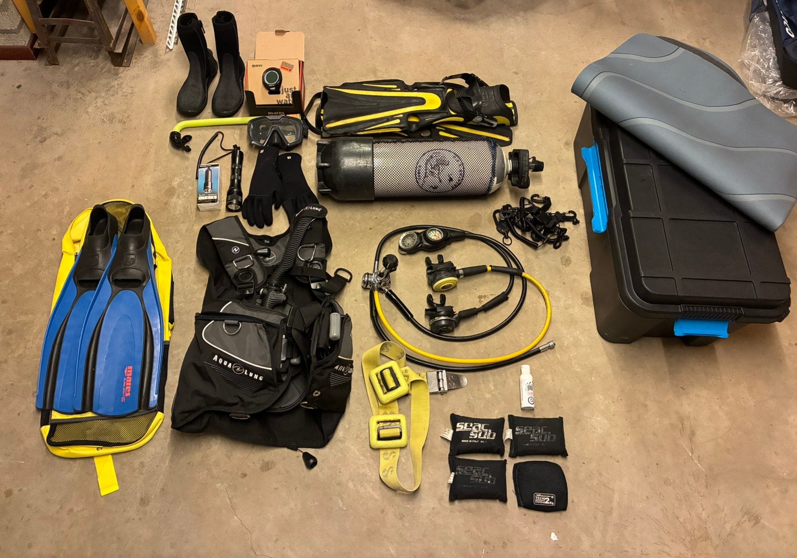 Complete duikset te koop, Watersport en Boten, Duiken, Ophalen of Verzenden, Gebruikt, Duikpak