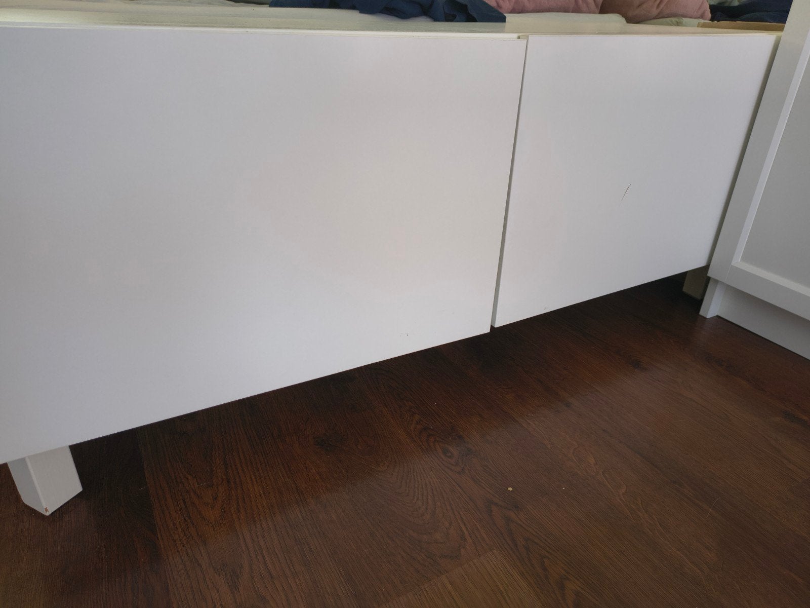 Witte opbergkast met deuren, Ophalen, Overige materialen, Gebruikt, 50 tot 100 cm