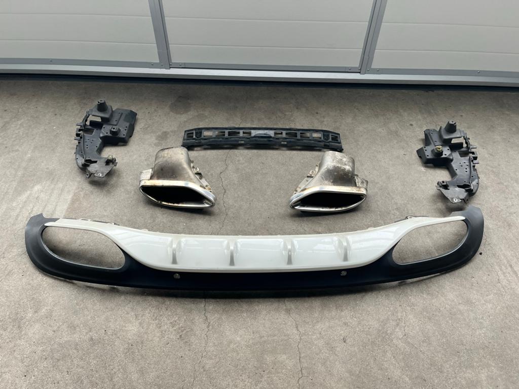 Diffuser met uitlaatstukken Mercedes C Cabrio W205, Gebruikt, Mercedes-Benz, Ophalen of Verzenden, Achter