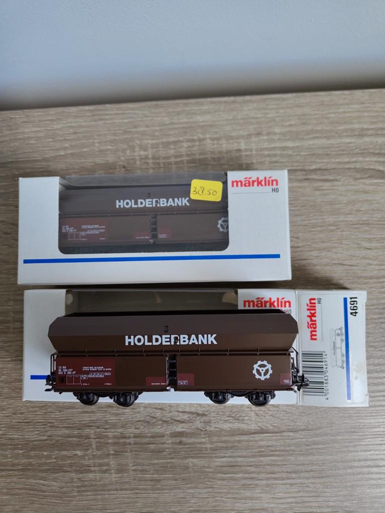 Märklin 4691 SBB Zwitserse zelflosser Holderbank, Wisselstroom, Wagon, Ophalen of Verzenden, Zo goed als nieuw