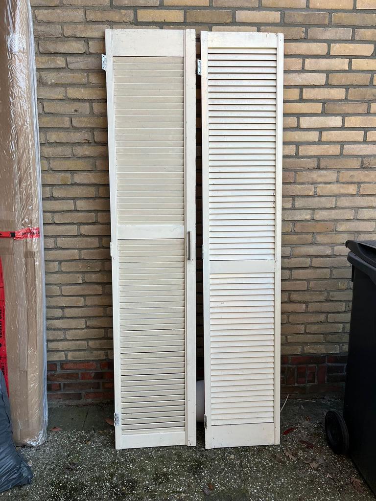 Schut deuren - Louvre deuren, Gebruikt, Minder dan 80 cm, Binnendeur, Ophalen of Verzenden