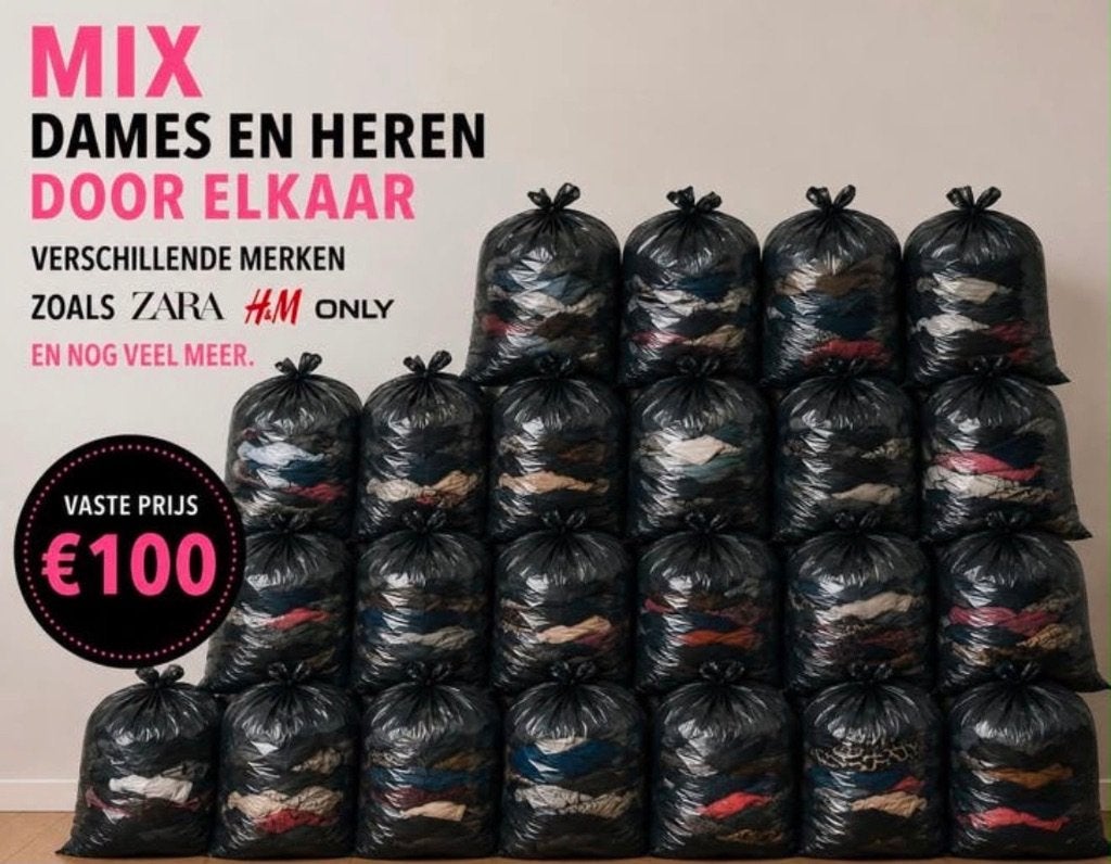 20 zakken dames- en herenkleding - Zo goed als nieuw!, Kleding | Dames, H&M, Ophalen, Zo goed als nieuw