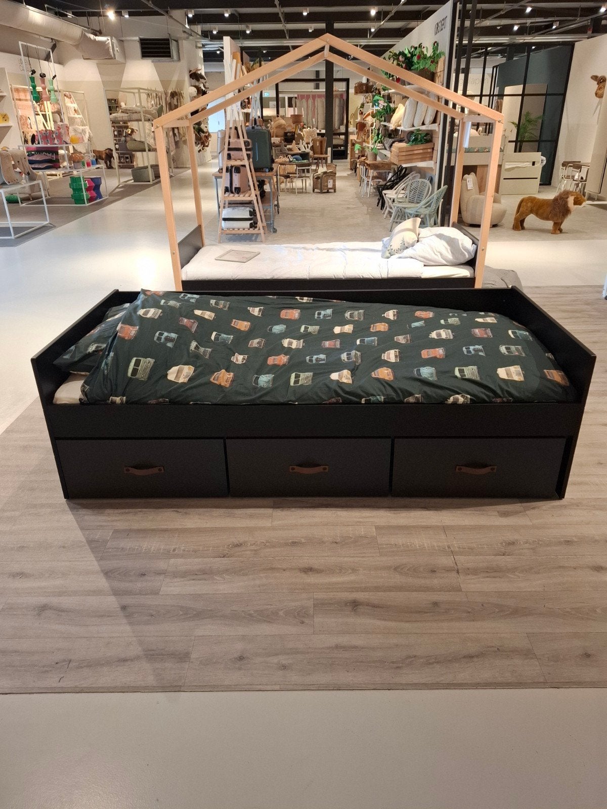Bopita Floris Bedbank met Lades - 90x200 - incl. matras, 85 tot 100 cm, Zo goed als nieuw, 180 cm of meer, Ophalen