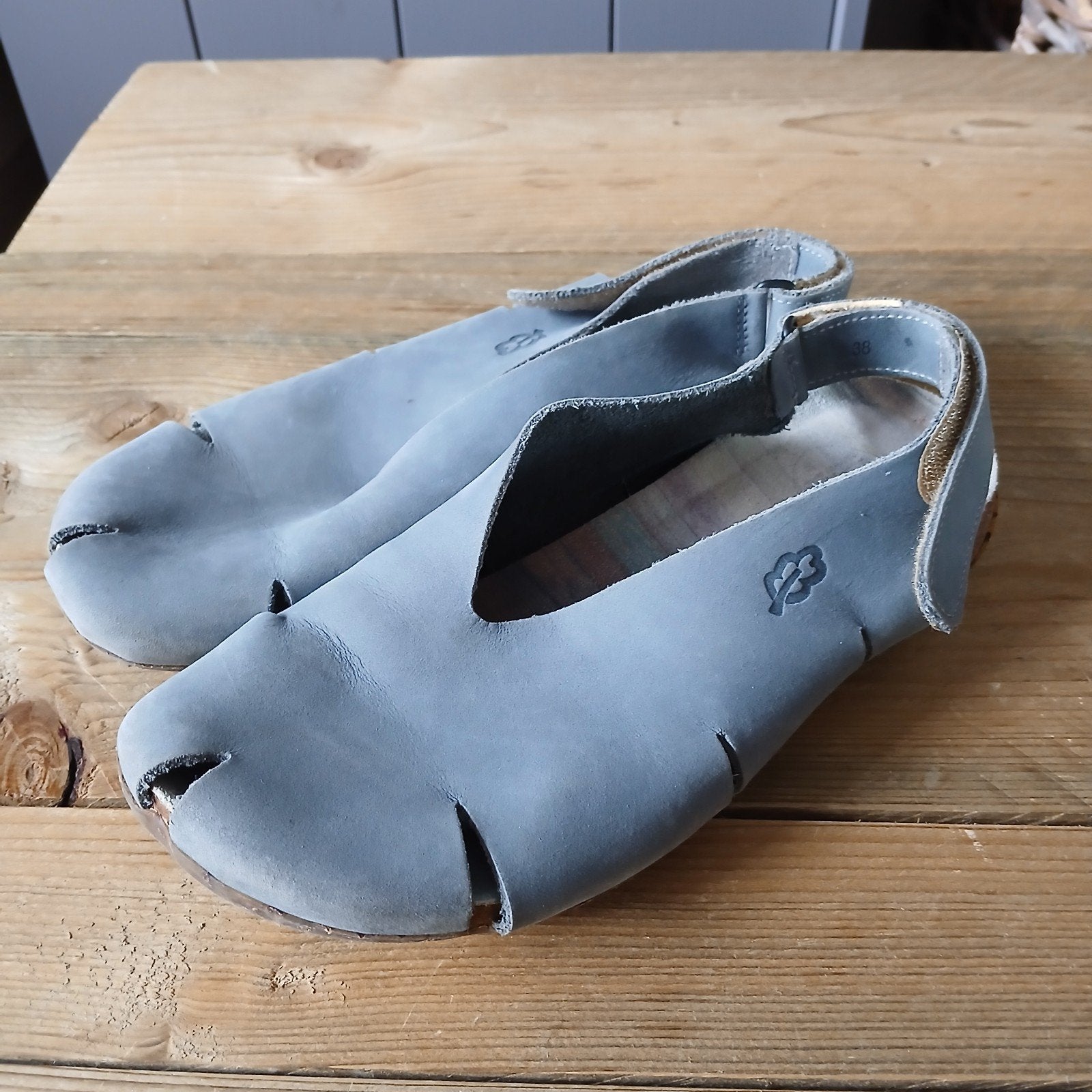 Blauwe loints sandalen, Blauw, Zo goed als nieuw, Sandalen of Muiltjes, Ophalen of Verzenden
