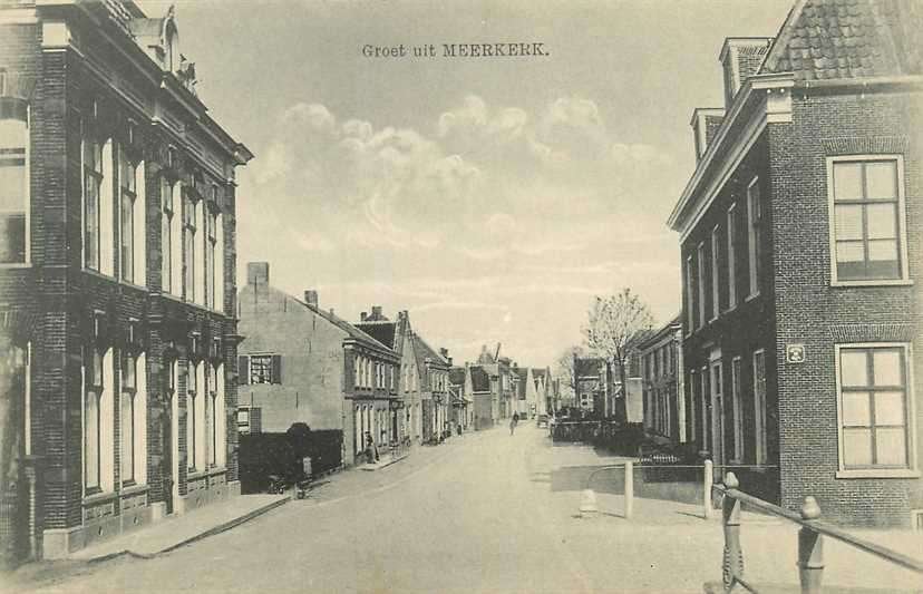 300-206-029 Meerkerk Groet uit, Verzamelen, Ansichtkaarten | Nederland, Verzenden, Voor 1920, Utrecht