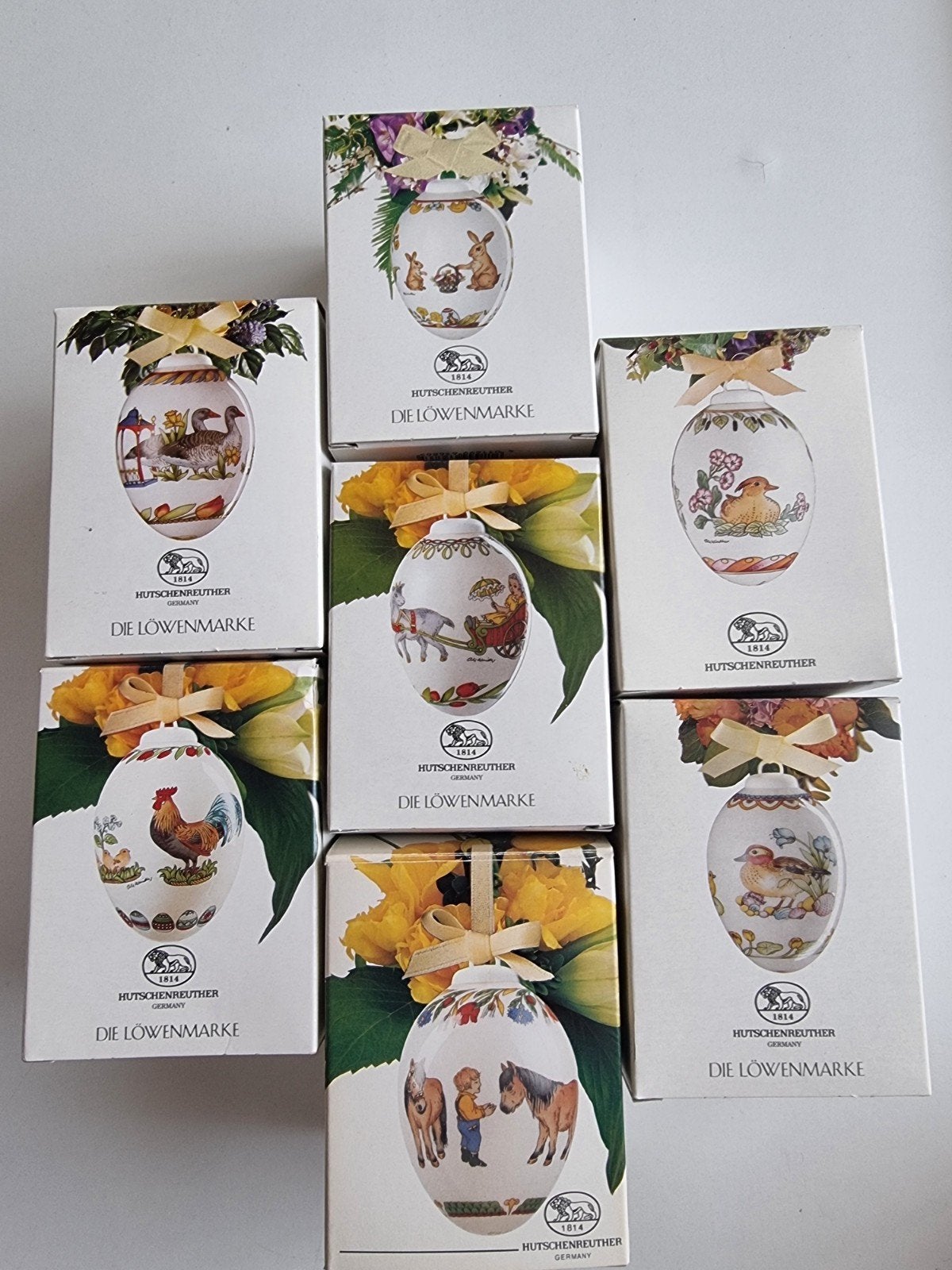 Hutschenreuther Das Ei Jaarcollectie 1992-1998, Verzamelen, Ophalen of Verzenden, Zo goed als nieuw