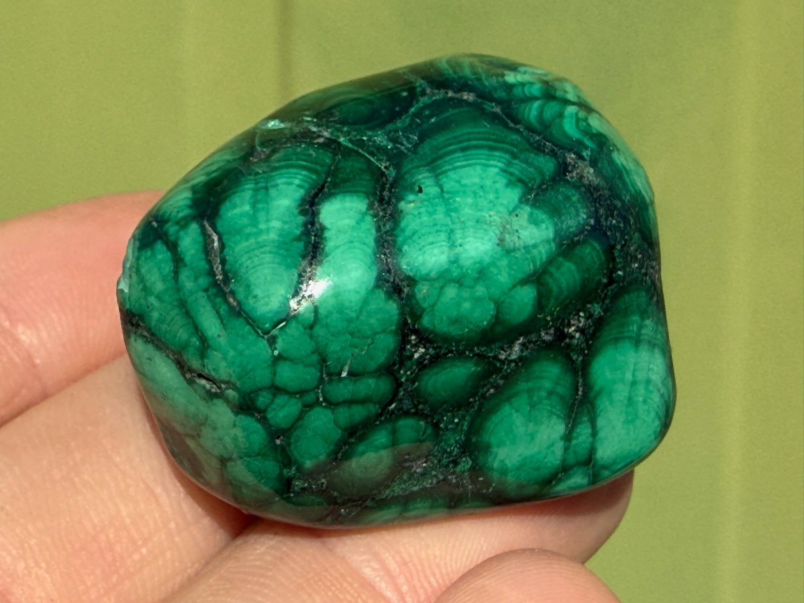 Nr 63 Malachiet vrijevorm mineralen, Ophalen of Verzenden, Mineraal