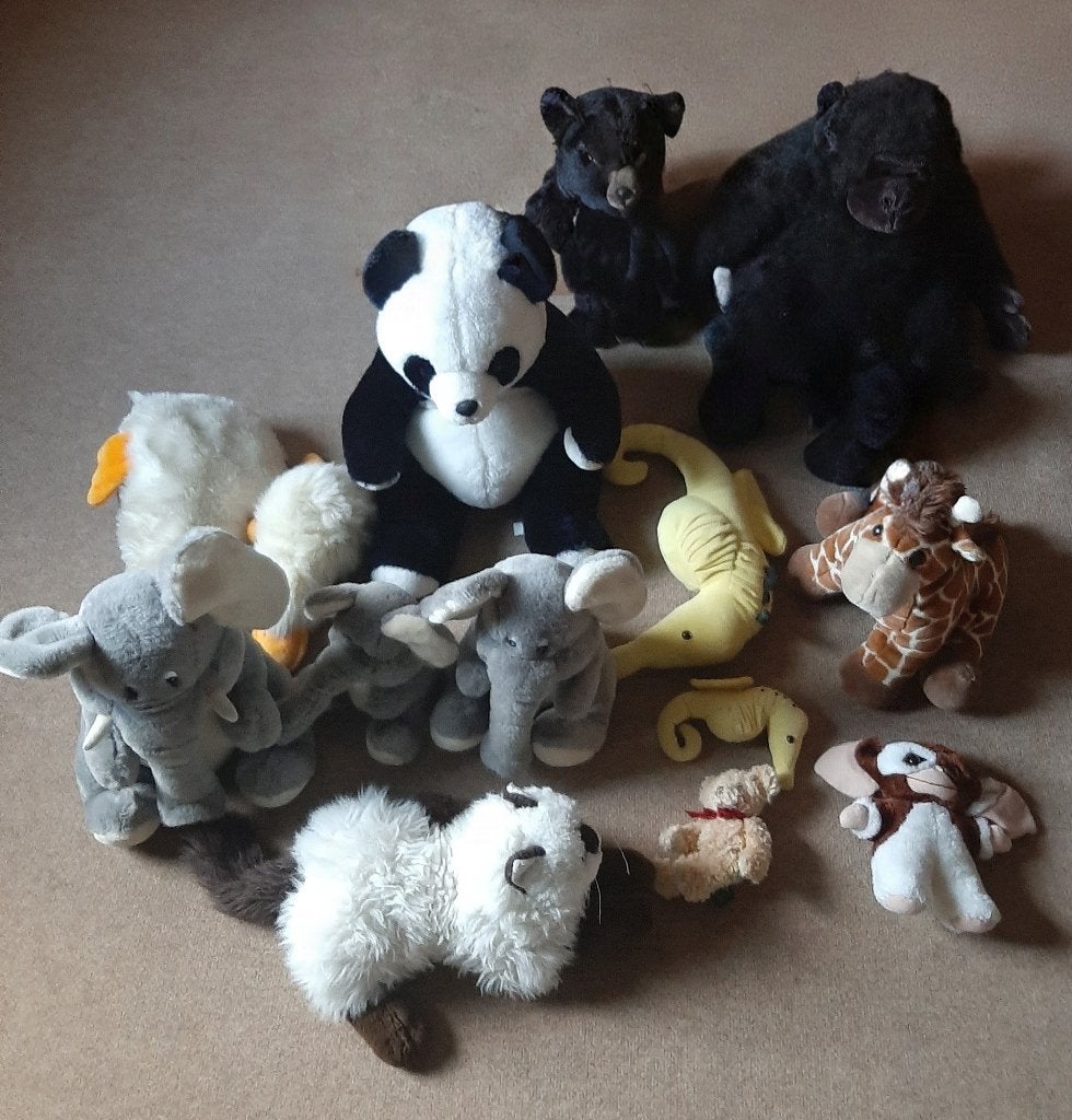 Verzameling knuffelbeesten, Ophalen of Verzenden, Gebruikt, Overige typen, Middelgroot (20 tot 80 cm)