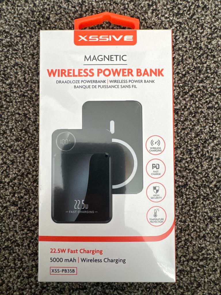 4x XSSIVE Magnetische Draadloze Powerbank 5000 mAh, Ophalen, Nieuw