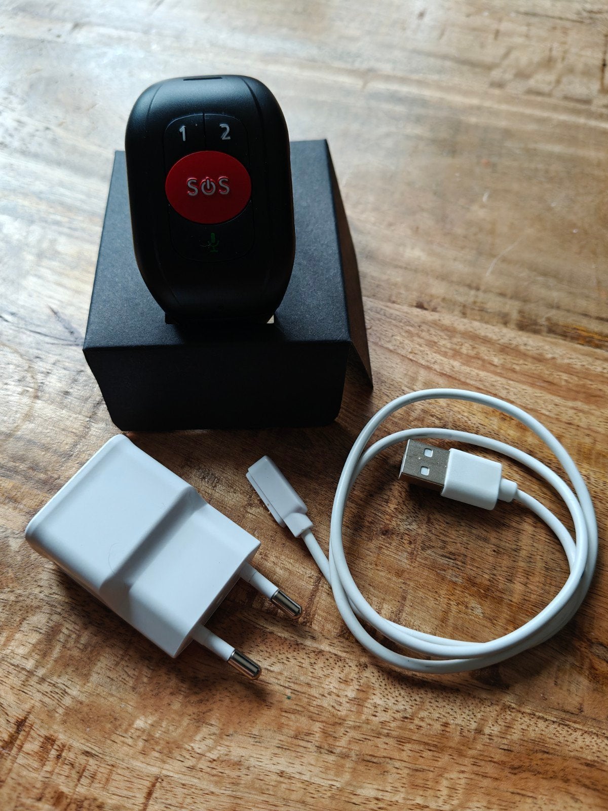 SOS horloge, Ophalen of Verzenden, Zwart, Android