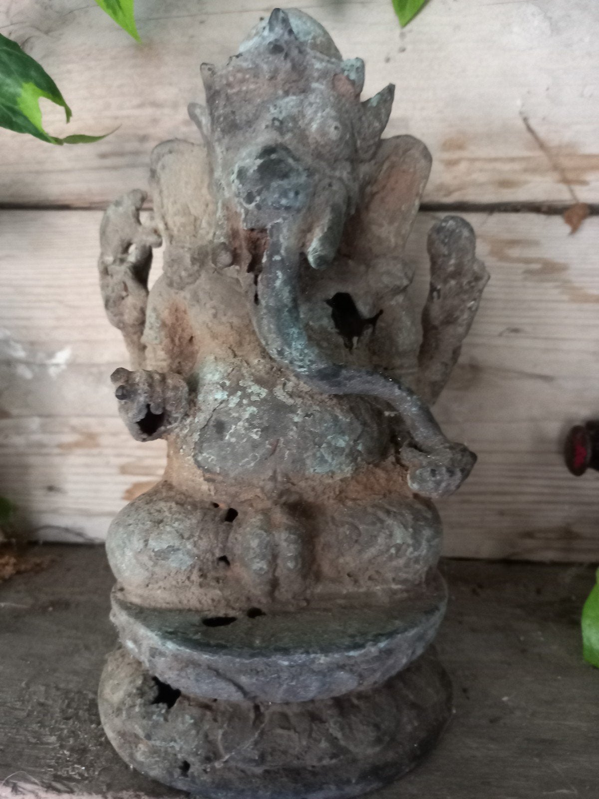 Antiek Ganesha Beeld - Metaal, Aziatische Herkomst, Ophalen of Verzenden