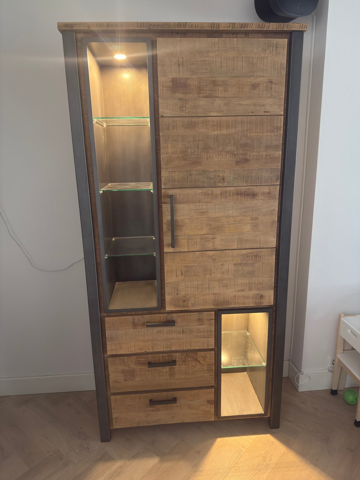 Buffetkast Steelwood 200x100x45 (Bommel meubelen), Ophalen, Gebruikt, 200 cm of meer, Rubberbout - Steelwood lijn