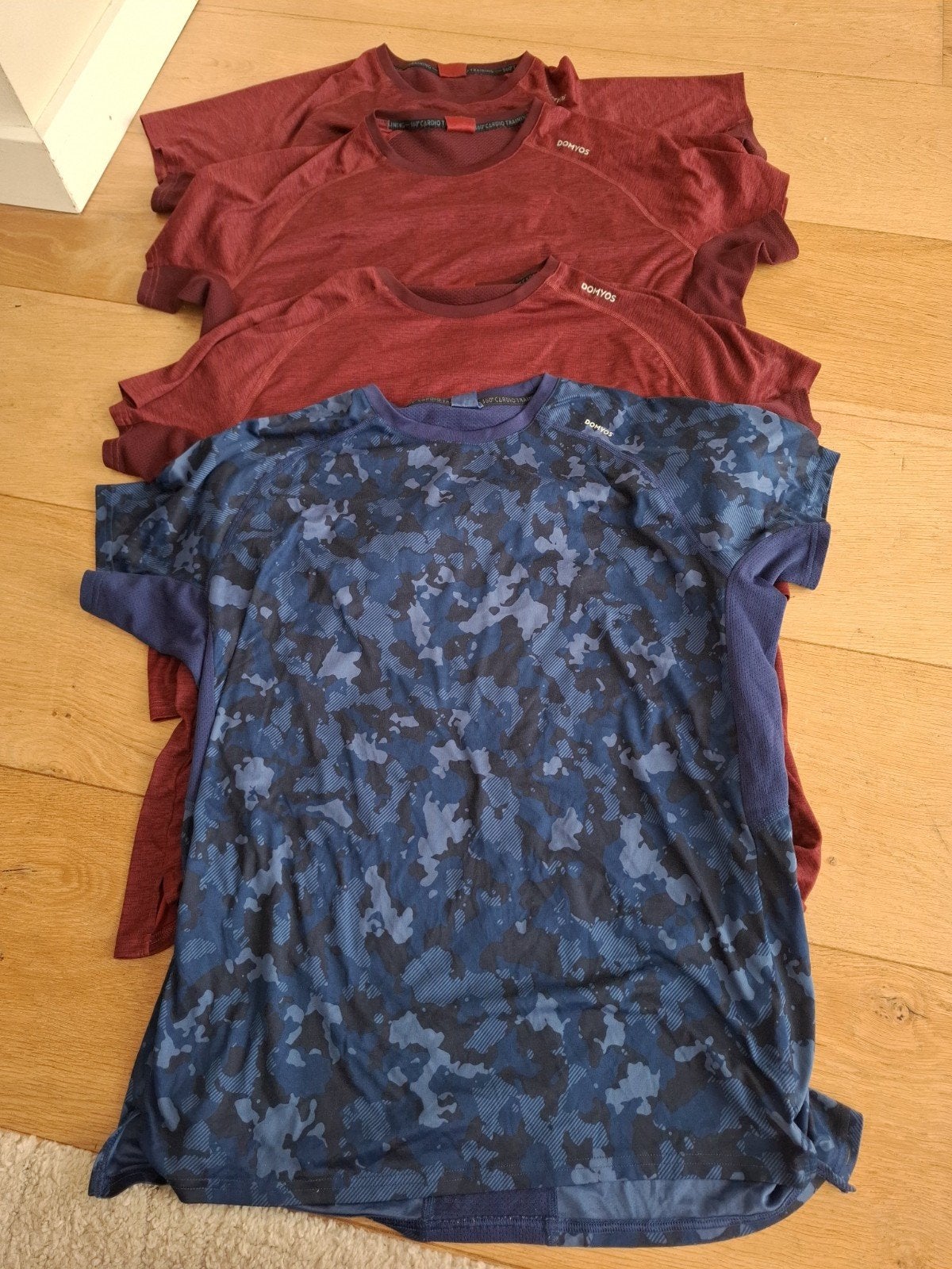 4x Domyos Cardio 360 Sportshirts XL, Kleding | Heren, Fitness, Meerkleurig, Maat 56/58 (XL), Ophalen of Verzenden