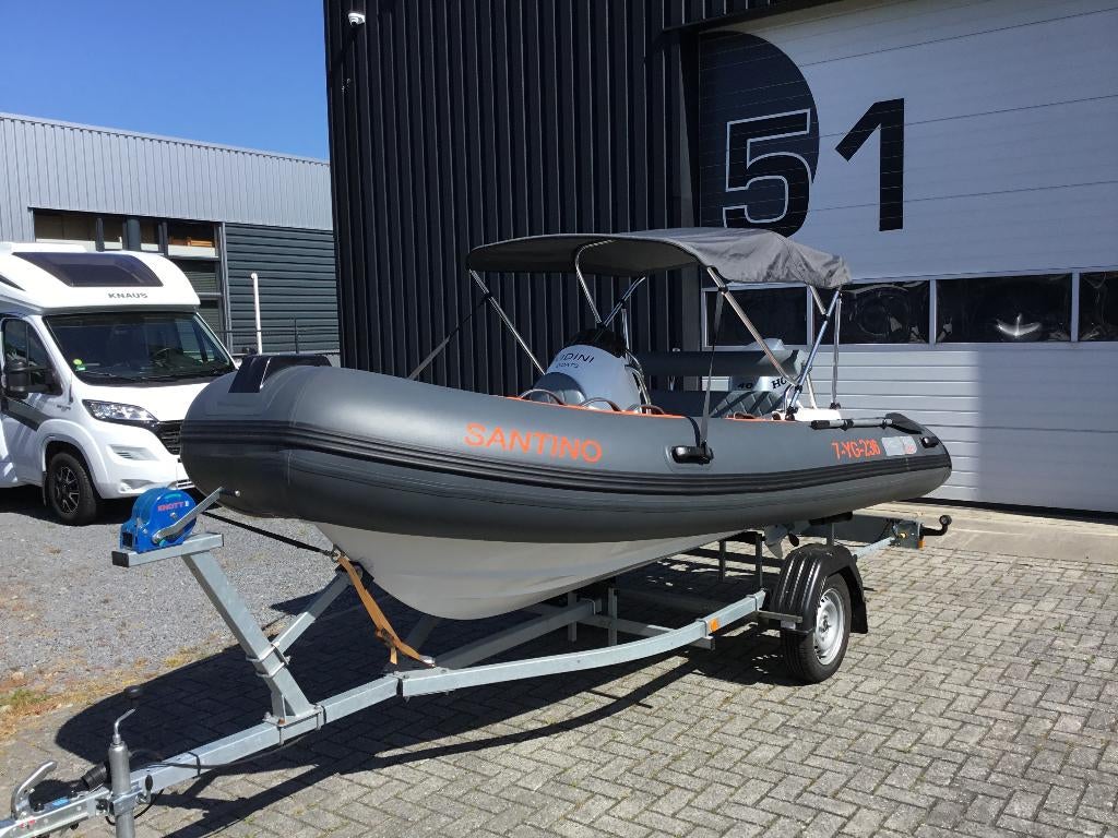 RIB XC-PRO 430 40PK, Ophalen, Zo goed als nieuw, Zonnedek, Polyester/glasvezel