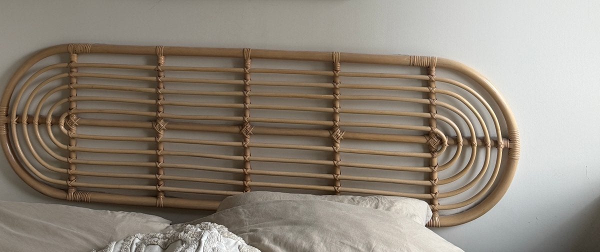 Hoofdbord Westwing MOET WEG, Huis en Inrichting, Ophalen, Tweepersoons, Zo goed als nieuw, 160 cm