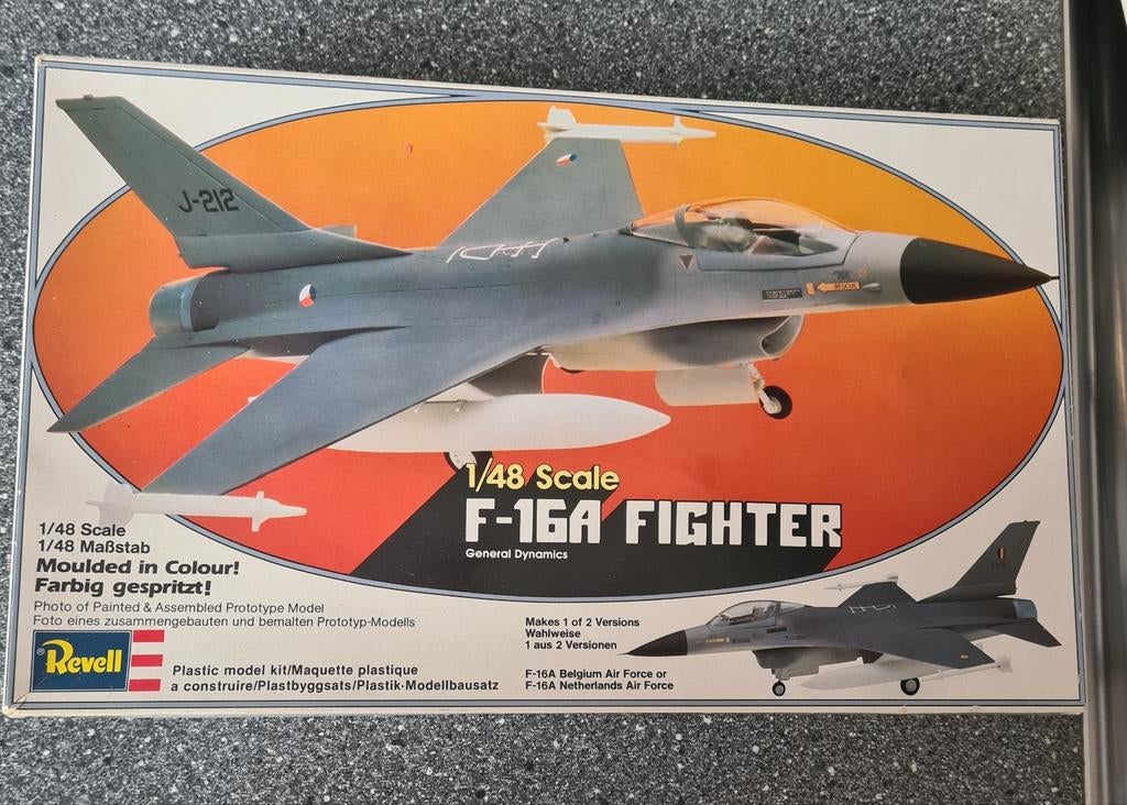 Revell F-16A Fighter vliegtuig 1980, Revell, Ophalen of Verzenden, Zo goed als nieuw, Groter dan 1:72