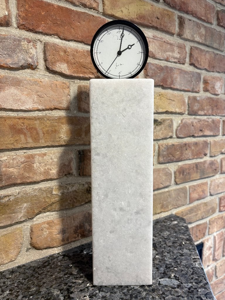 design tafel accessoire met klok JAN des BOUVRIE, Wit, Ophalen of Verzenden, Zo goed als nieuw, Overige merken