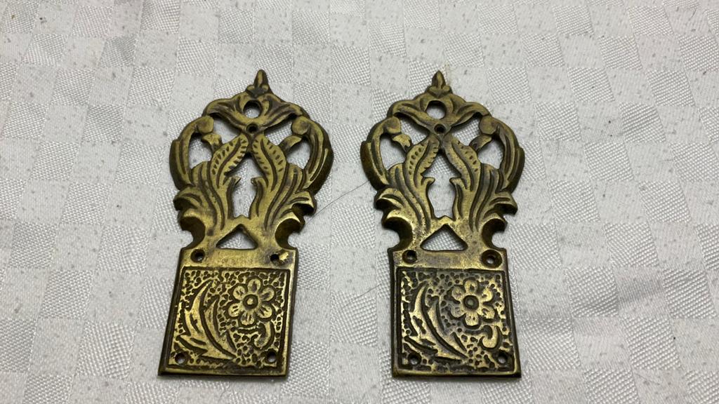 Scharnieren, brocante, brons, art nouveau, Ophalen of Verzenden
