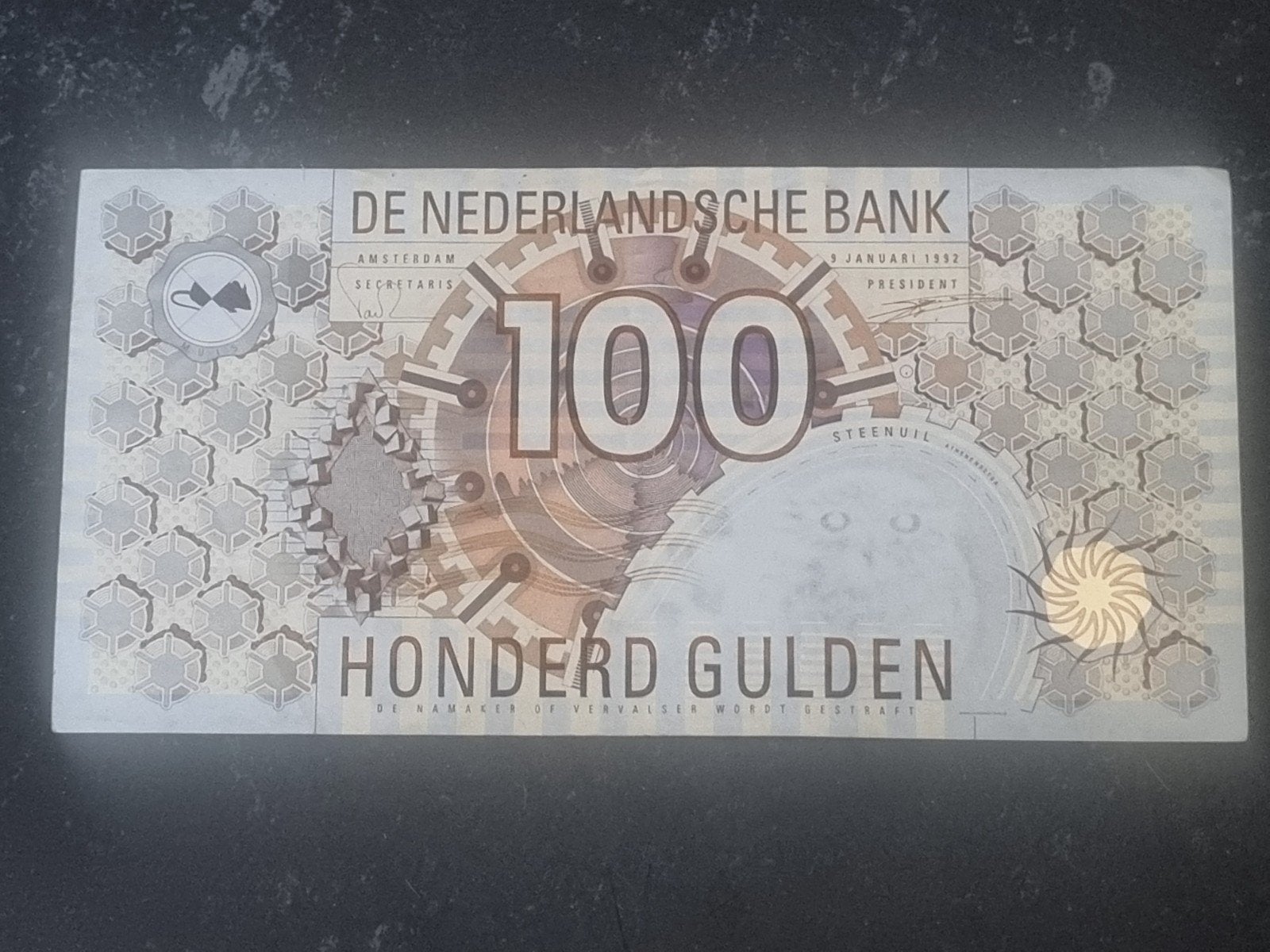 Zeldzame 100 Gulden Uil bankbiljet uit 1992, Ophalen of Verzenden, Koningin Beatrix, Overige waardes, Losse munt