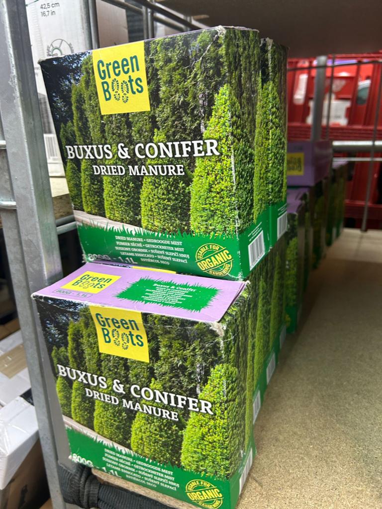 Green Boots Buxus & Conifer Gedroogde Mest 800g, ., Nieuw, Ophalen of Verzenden, .