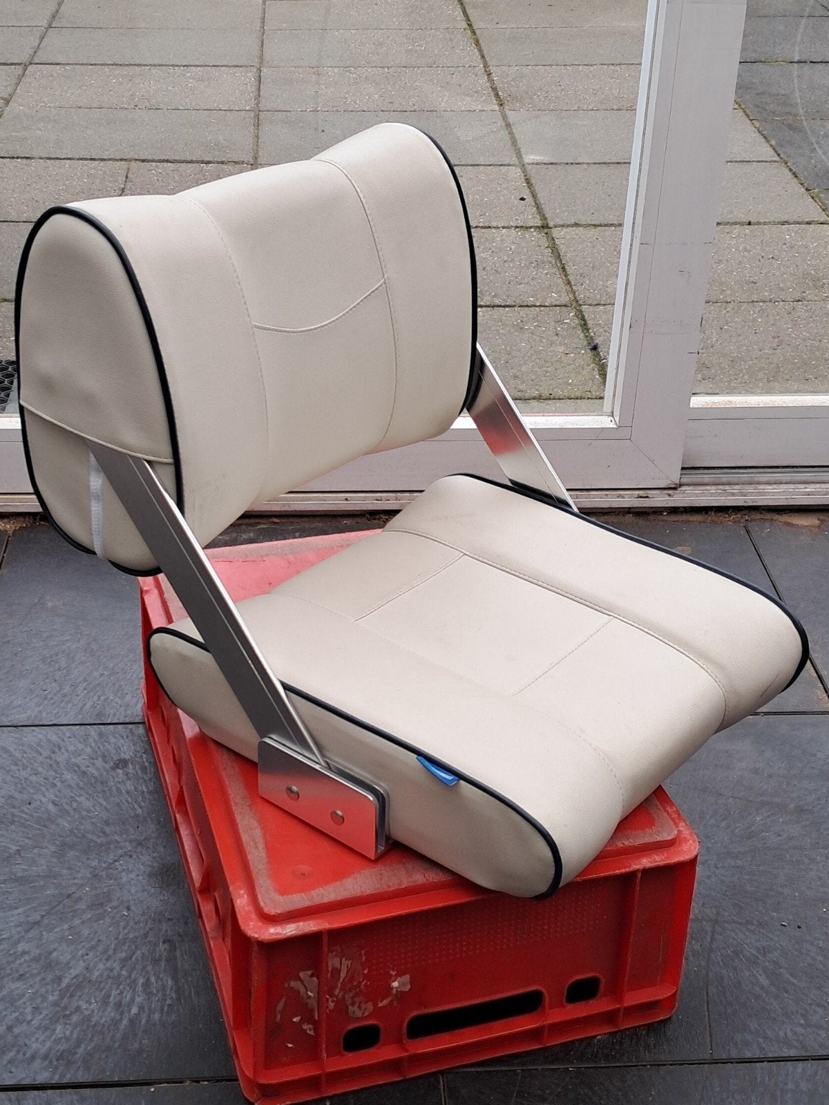 Bootstoel met flip-back rugleuning, Watersport en Boten, Ophalen of Verzenden, Gebruikt, Interieur en Kussens