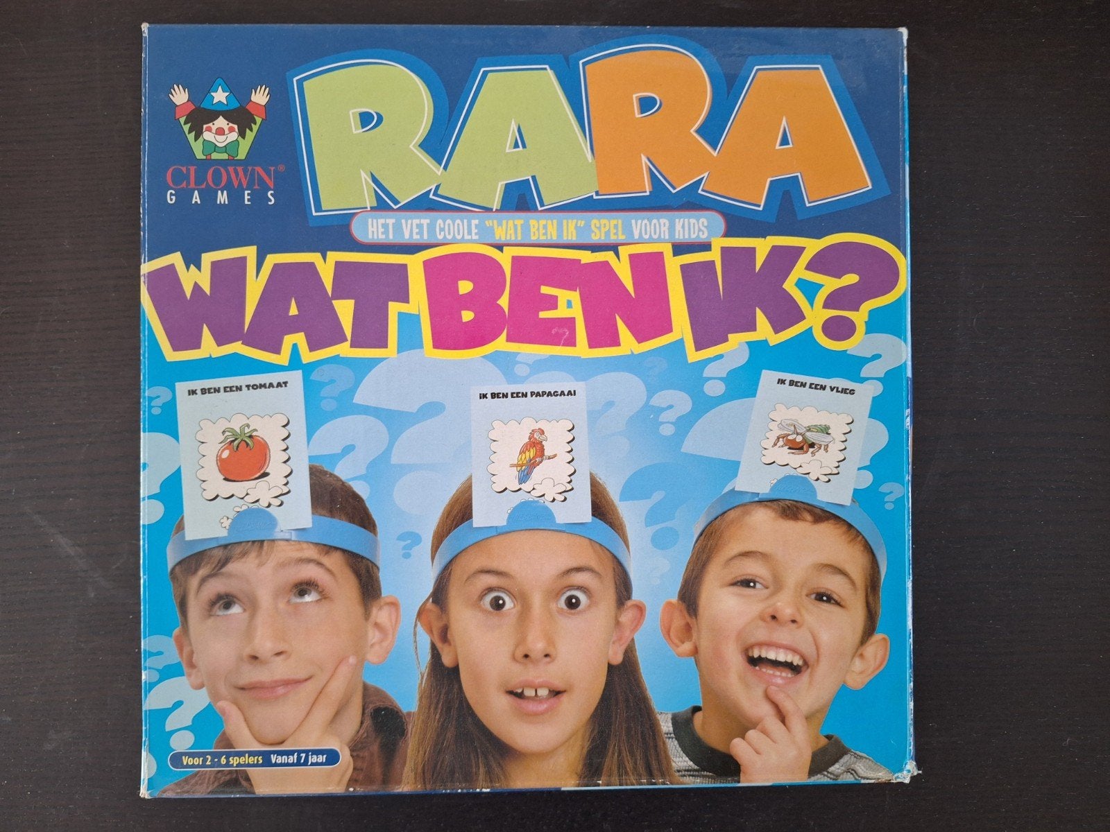 Ra Ra Wat Ben Ik? - Het Coole Spel Voor Kids, Vijf spelers of meer, Ophalen of Verzenden, Gebruikt, Clown Games