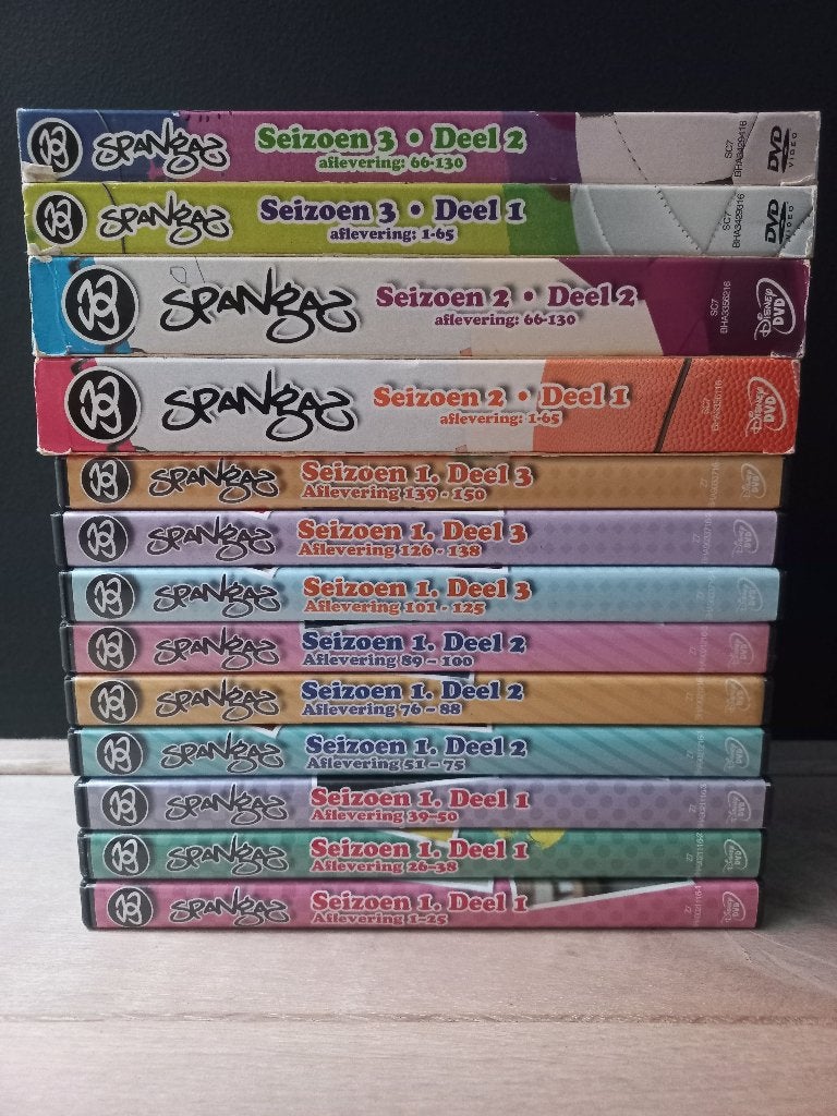 SPANGAS Seizoen 1+2+3 TV Serie COMPLEET op DVD !!, Alle leeftijden, Seizoen 1, Drama, Zo goed als nieuw