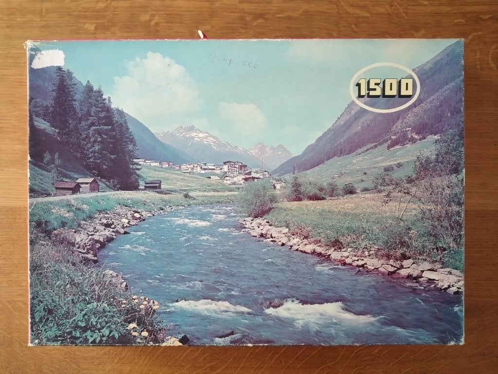 Puzzel - Ischgl at Paznauntal, Ophalen of Verzenden, 500 t/m 1500 stukjes, Gebruikt, Legpuzzel