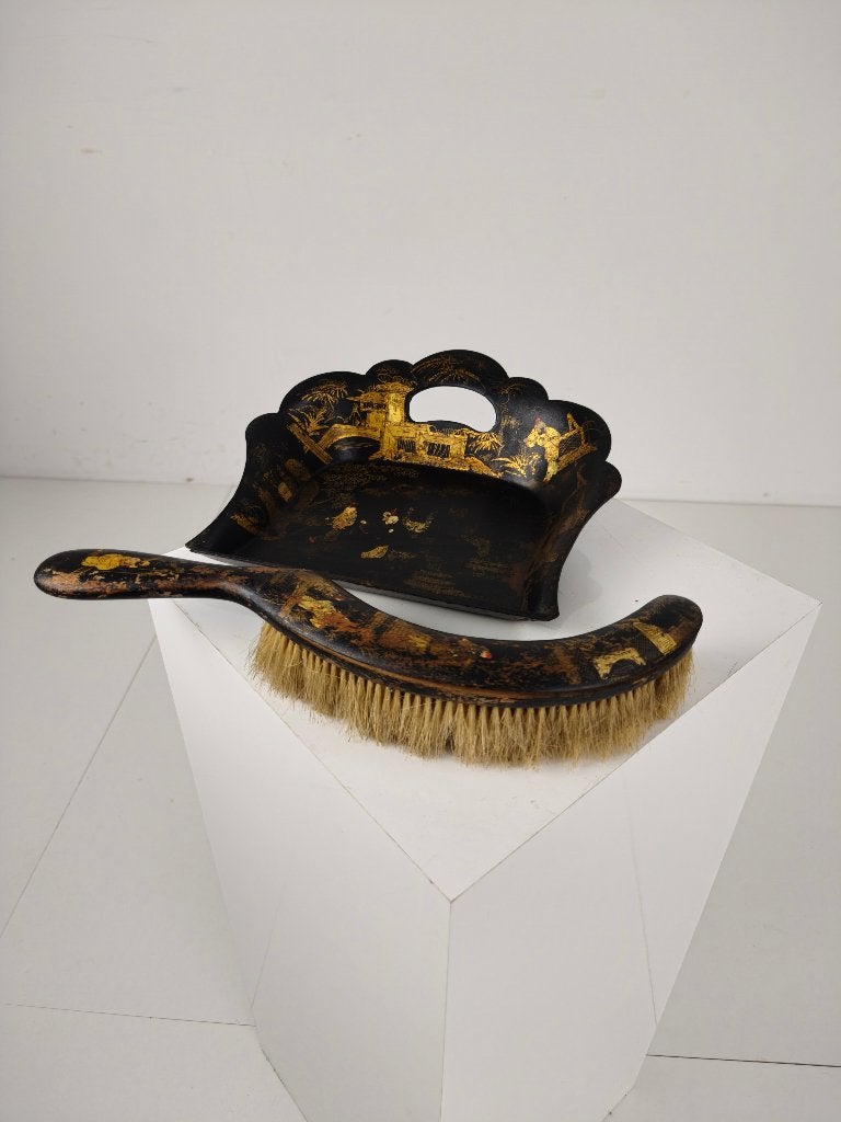 19e-eeuwse Franse Chinoiserie papier-maché silent butler, Antiek en Kunst, Ophalen of Verzenden