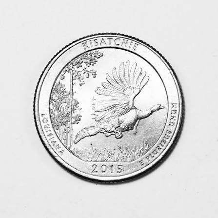Amerika - Quarter 2015 - Louisiana - Kisatchie, Verzenden, Noord-Amerika, Losse munt