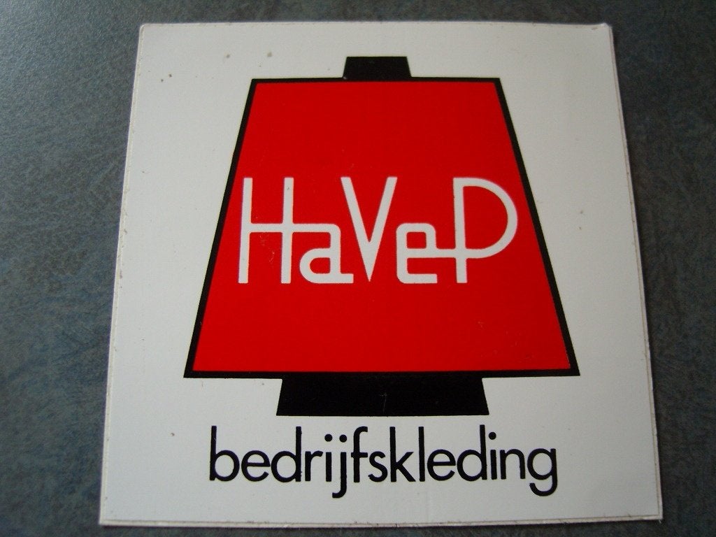sticker logo HAVEP bedrijfskleding, Ophalen, Zo goed als nieuw
