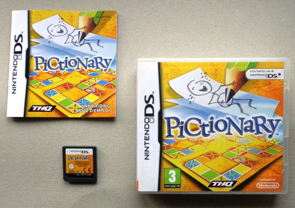 Pictionary voor de Nintendo DS Compleet, Puzzel en Educatief, 1 speler, Ophalen of Verzenden, Zo goed als nieuw
