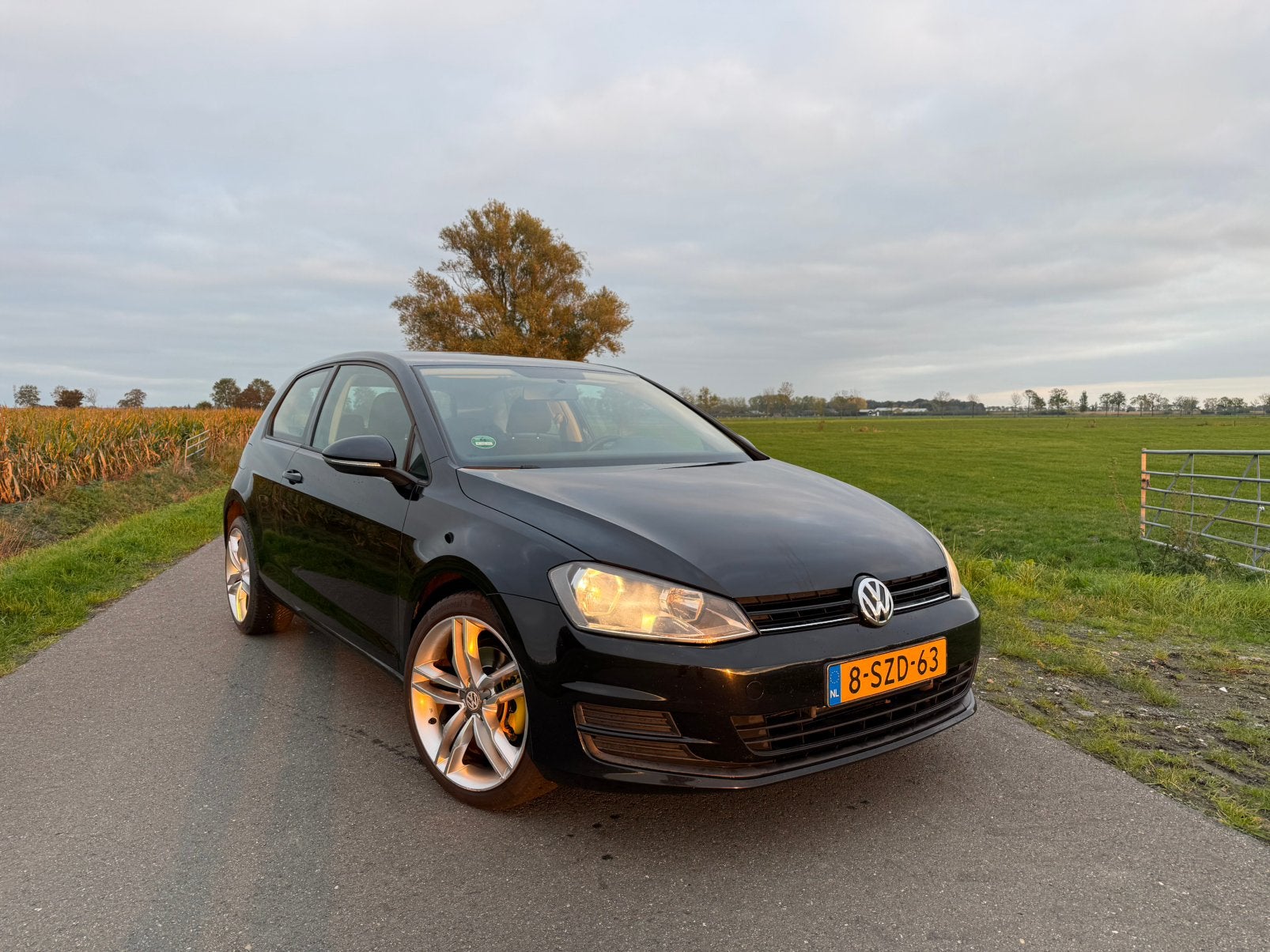 Volkswagen Golf 1.2 TSI 77KW 3D 2014 Zwart, Voorwielaandrijving, Stof, Zwart, Origineel Nederlands