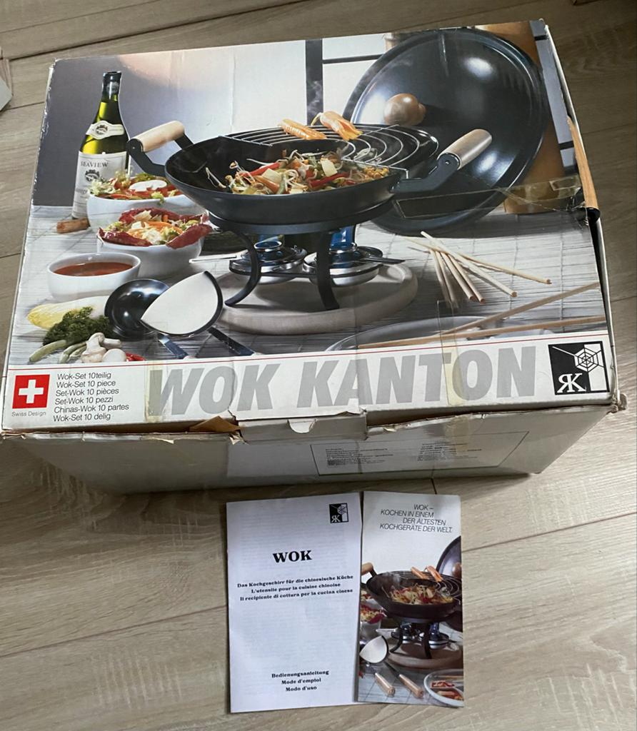 Wok Kanton 10-delige Wokset - Nieuw in Doos, Huis en Inrichting, Keuken | Potten en Pannen, Ophalen of Verzenden, Nieuw, Overige materialen