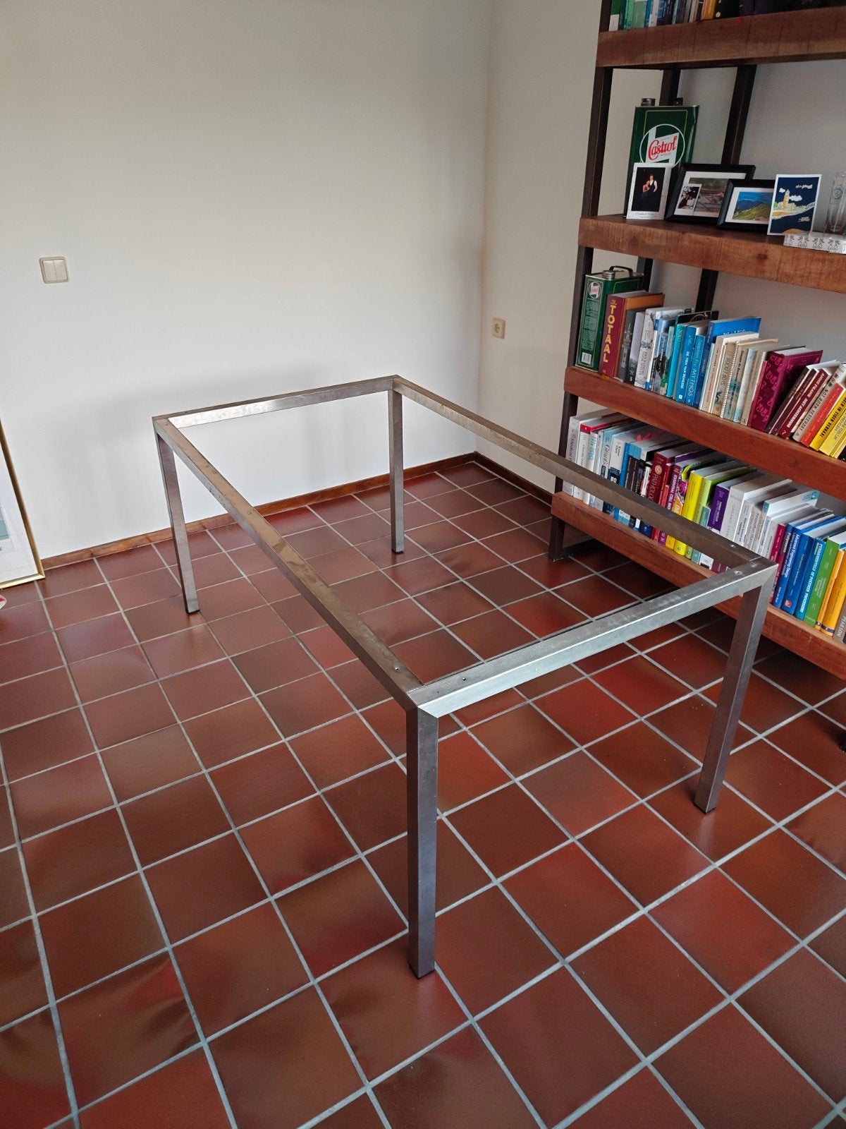 RVS tafel onderstel, Ophalen, 200 cm of meer, 50 tot 100 cm, Metaal