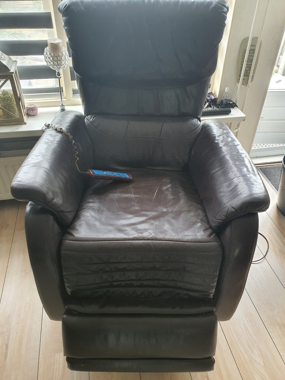 Elektrische  Sta-op Relax fauteuil, Ophalen, Gebruikt, Modern, Comfort, 75 tot 100 cm
